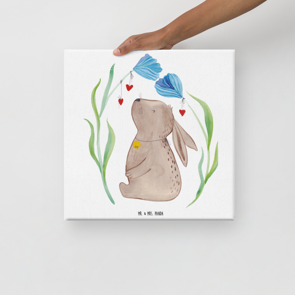 Leinwand Bild Hase Blume Leinwand, Bild, Kunstdruck, Wanddeko, Dekoration, Ostern, Osterhase, Ostergeschenke, Osternest, Osterdeko, Geschenk zu Ostern, Hase, Kaninchen, Kind, Taufe, Taufgeschenk, Geburt, Schwangerschaft, erstes Kind, Kindergeburtstag, Geburtstag, Hoffnung, Träume