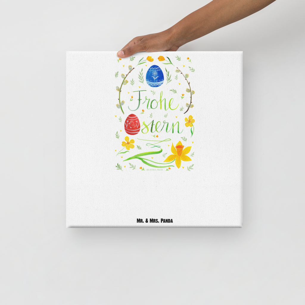 Leinwand Bild Frohe Ostern Leinwand, Bild, Kunstdruck, Wanddeko, Dekoration, Ostern, Osterhase, Ostergeschenke, Osternest, Osterdeko, Geschenk zu Ostern, Frohe Ostern, Ostergrüße, Osterblume, Osterei, bemalte Ostereier, Weidenkätzchen. Lettering