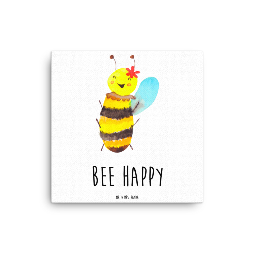 Leinwand Bild Biene Happy Leinwand, Bild, Kunstdruck, Wanddeko, Dekoration, Biene, Wespe, Hummel