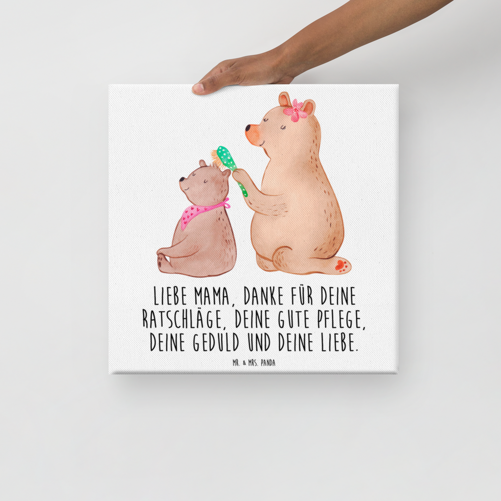 Leinwand Bild Bär mit Kind Leinwand, Bild, Kunstdruck, Wanddeko, Dekoration, Familie, Vatertag, Muttertag, Bruder, Schwester, Mama, Papa, Oma, Opa, Geschenk, Mutti, Mutter