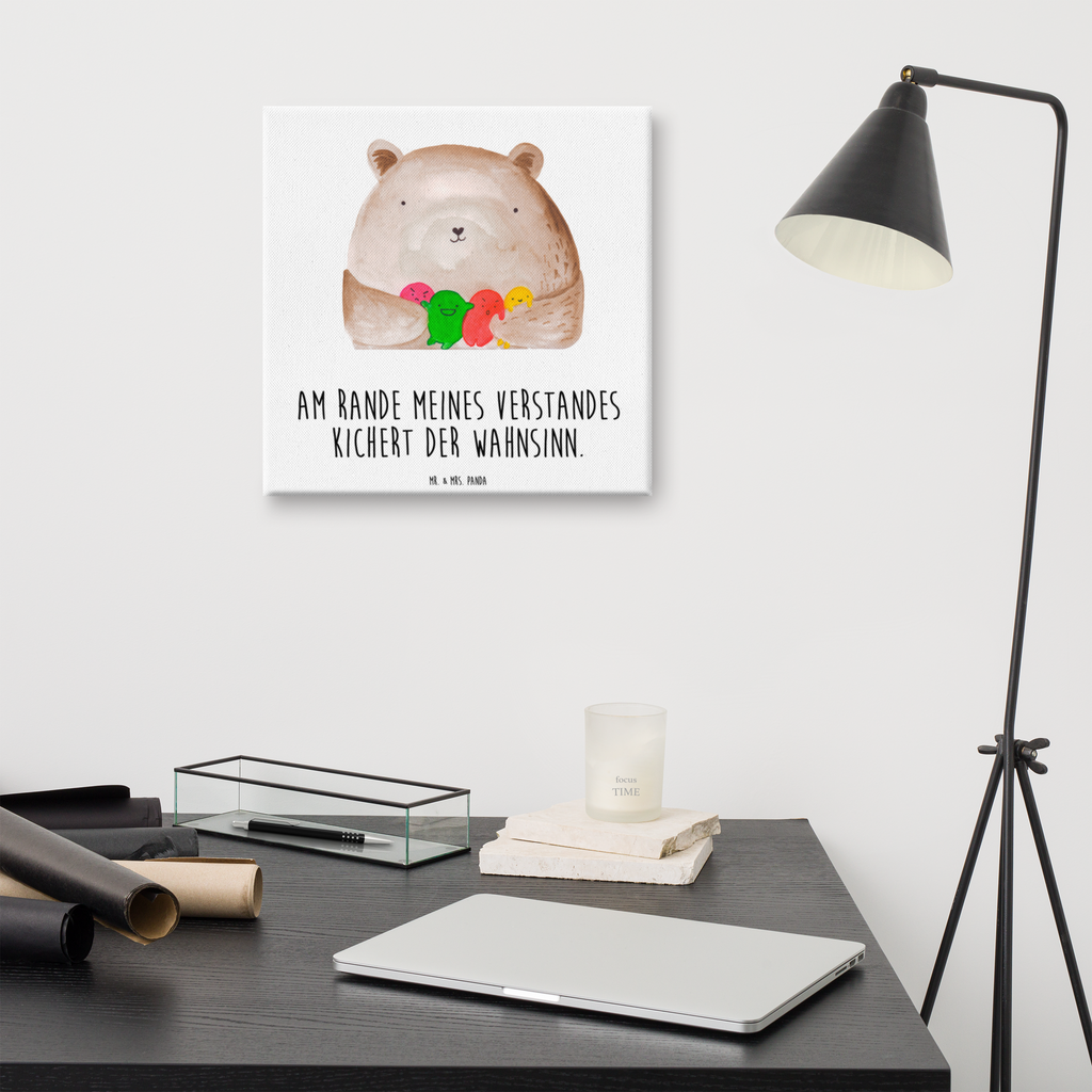 Leinwand Bild Bär Gefühl Leinwand, Bild, Kunstdruck, Wanddeko, Dekoration, Bär, Teddy, Teddybär, Wahnsinn, Verrückt, Durchgedreht