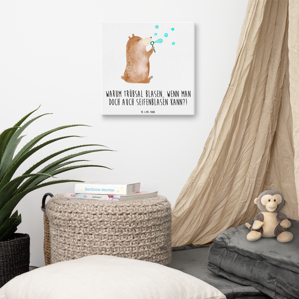 Leinwand Bild Bär Seifenblasen Leinwand, Bild, Kunstdruck, Wanddeko, Dekoration, Bär, Teddy, Teddybär, Seifenblasen Bär Lustig Sein Glücklich Traurig Happy
