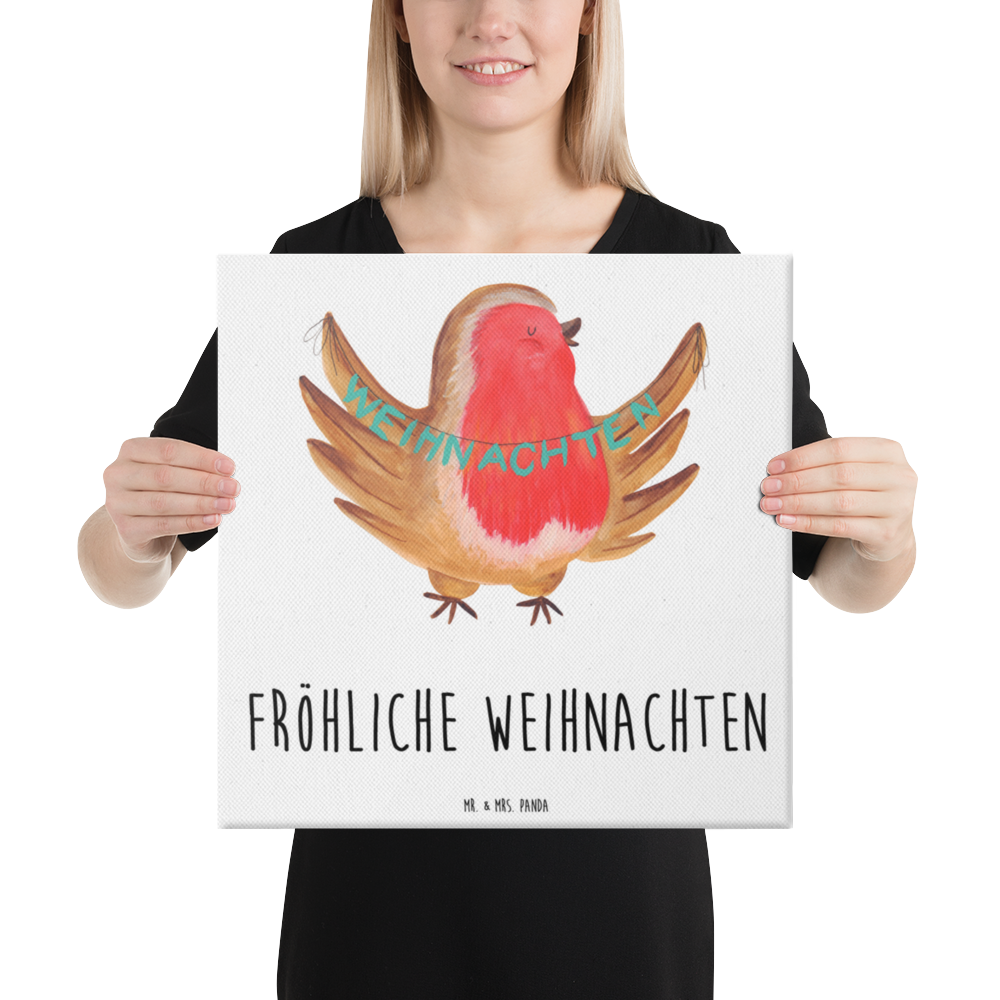 Leinwand Bild Rotkehlchen Weihnachten Frohe Weihnachten, Weihnachten, Weihnachtsmotiv, Weihnachtsgruß, Heiligabend, Winter, Vogel, xmas Leinwand, Bild, Kunstdruck, Wanddeko, Dekoration  Winter, Weihnachten, Weihnachtsdeko, Nikolaus, Advent, Heiligabend, Wintermotiv