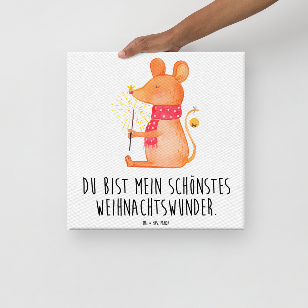 Leinwand Bild Weihnachtsmaus Leinwand, Bild, Kunstdruck, Wanddeko, Dekoration, Winter, Weihnachten, Weihnachtsdeko, Nikolaus, Advent, Heiligabend, Wintermotiv, Frohe Weihnachten, Weihnachtsgruß, Weihnachtsmotiv, Maus, Mäuschen, Weihnachtswunder