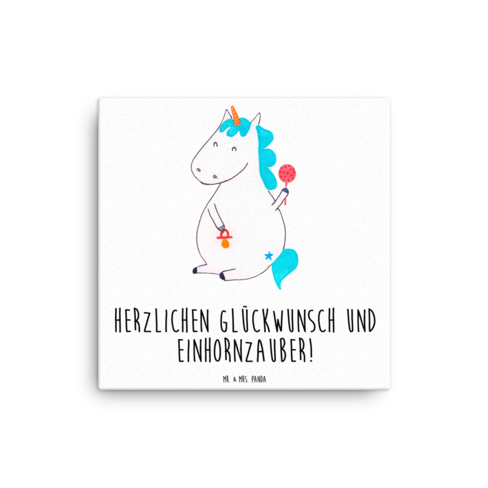 Leinwand Bild Einhorn Baby Leinwand, Bild, Kunstdruck, Wanddeko, Dekoration, Einhorn, Einhörner, Einhorn Deko, Pegasus, Unicorn, Mutter, Geburt, Geburtstag, erstes Kind, Baby, Babyglück, Nachwuchs, Eltern, Party, Kind, Schnuller