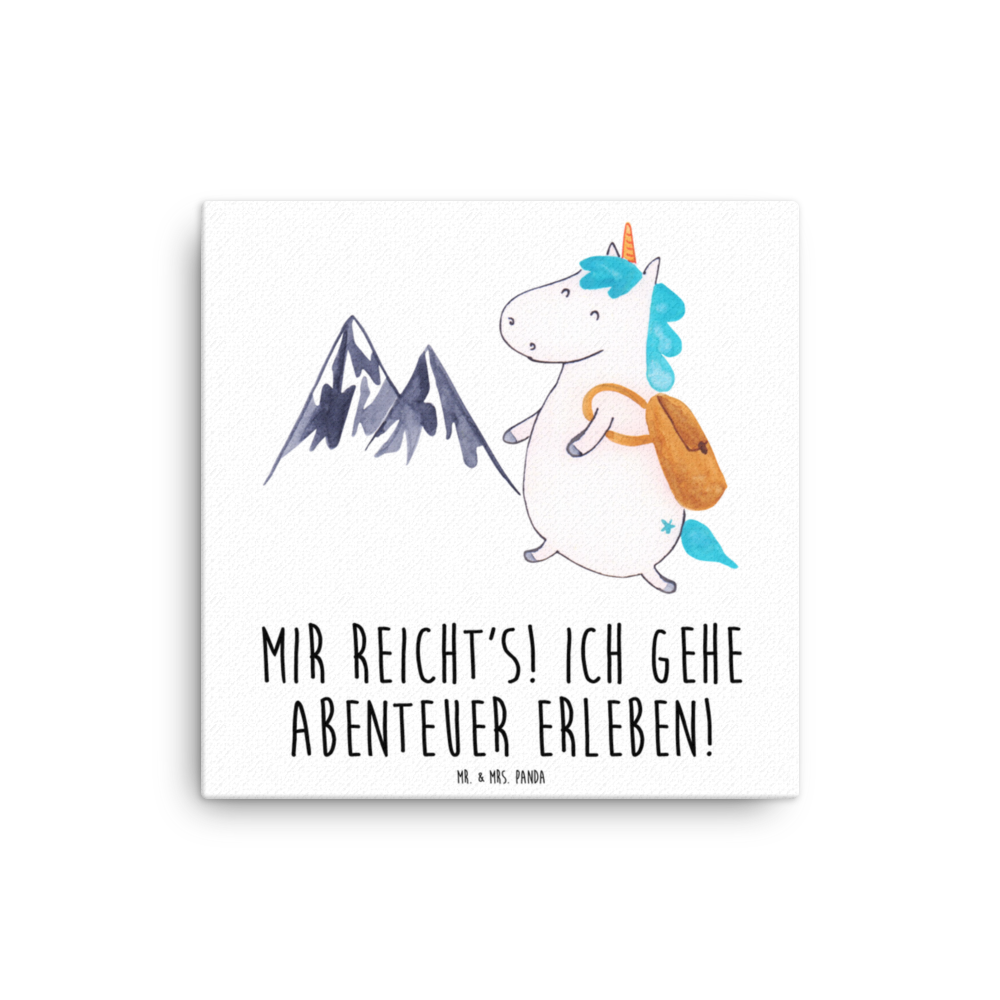 Leinwand Bild Einhorn Bergsteiger Leinwand, Bild, Kunstdruck, Wanddeko, Dekoration, Einhorn, Einhörner, Einhorn Deko, Pegasus, Unicorn, Bergsteiger, Abenteuer, Berge, Abenteurer, Weltenbummler, Weltreise, Reisen, Urlaub, Entdecker