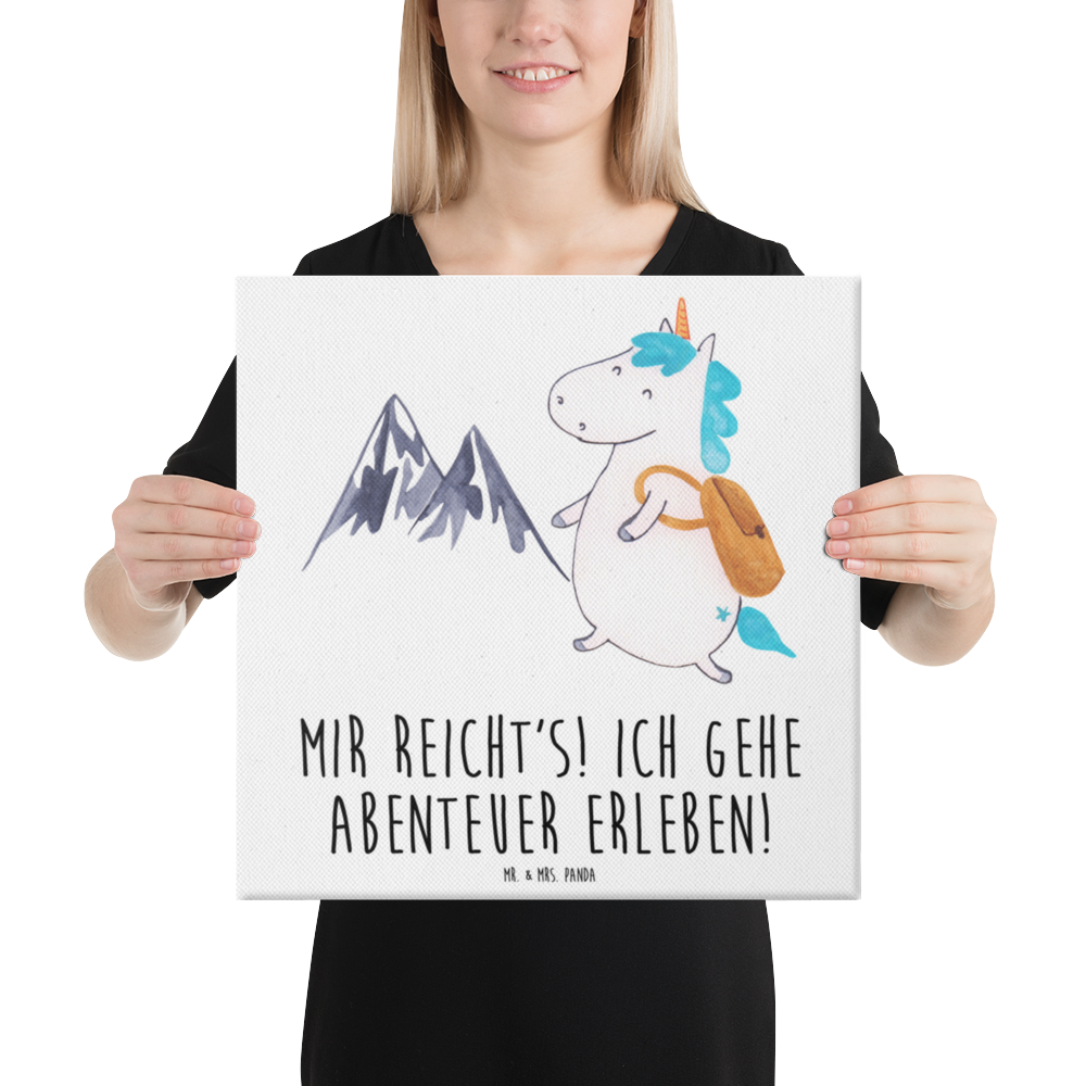 Leinwand Bild Einhorn Bergsteiger Leinwand, Bild, Kunstdruck, Wanddeko, Dekoration, Einhorn, Einhörner, Einhorn Deko, Pegasus, Unicorn, Bergsteiger, Abenteuer, Berge, Abenteurer, Weltenbummler, Weltreise, Reisen, Urlaub, Entdecker