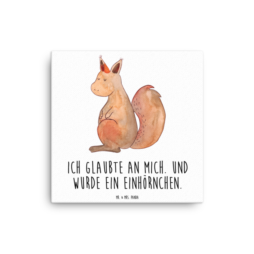Leinwand Bild Einhörnchen Glaube Leinwand, Bild, Kunstdruck, Wanddeko, Dekoration, Einhorn, Einhörner, Einhorn Deko, Pegasus, Unicorn, Einhörnchen, Eichhörnchen, Eichhorn