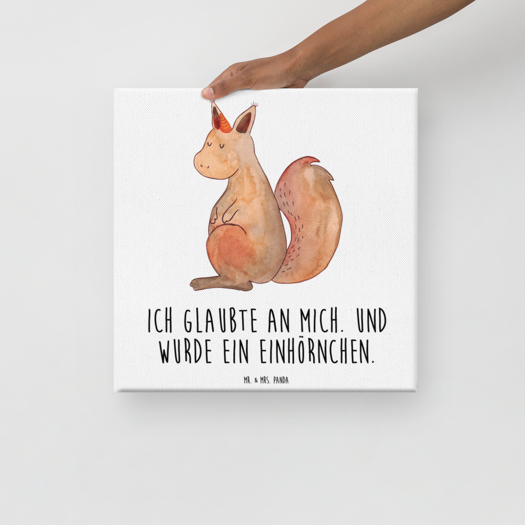 Leinwand Bild Einhörnchen Glaube Leinwand, Bild, Kunstdruck, Wanddeko, Dekoration, Einhorn, Einhörner, Einhorn Deko, Pegasus, Unicorn, Einhörnchen, Eichhörnchen, Eichhorn