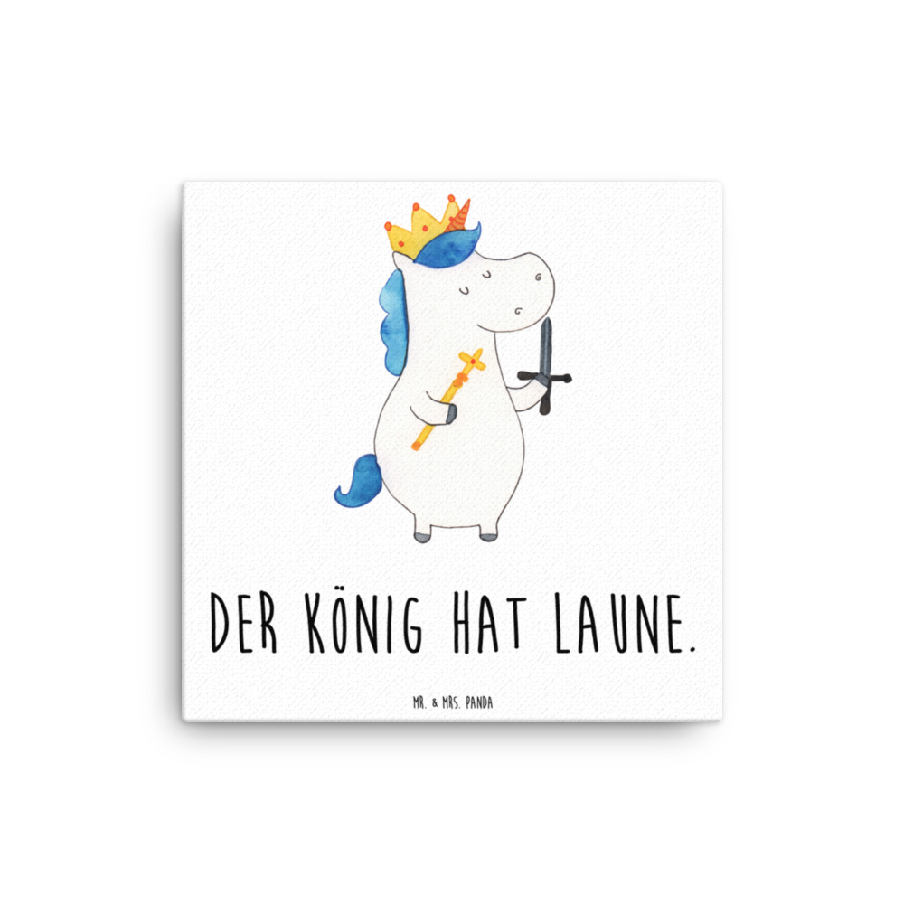 Leinwand Bild Einhorn König mit Schwert Leinwand, Bild, Kunstdruck, Wanddeko, Dekoration, Einhorn, Einhörner, Einhorn Deko, Pegasus, Unicorn, König, Ritter, Mittelalter