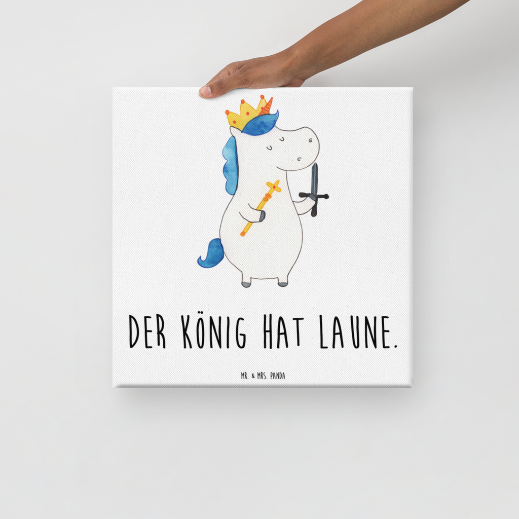 Leinwand Bild Einhorn König mit Schwert Leinwand, Bild, Kunstdruck, Wanddeko, Dekoration, Einhorn, Einhörner, Einhorn Deko, Pegasus, Unicorn, König, Ritter, Mittelalter