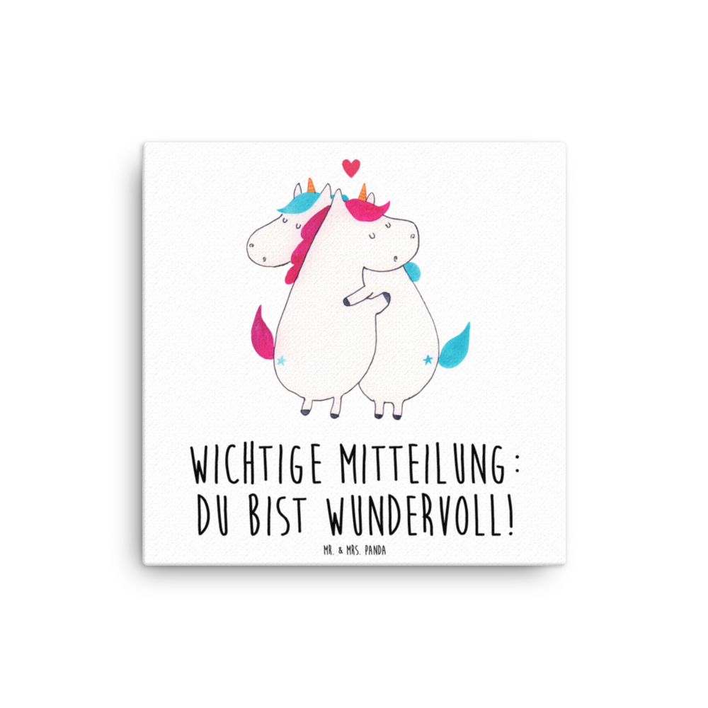 Leinwand Bild Einhorn Mitteilung Leinwand, Bild, Kunstdruck, Wanddeko, Dekoration, Einhorn, Einhörner, Einhorn Deko, Pegasus, Unicorn, Valentinstag, Valentine, Liebe, Geschenk, Partner, Ehe, lustig, witzig, Spruch