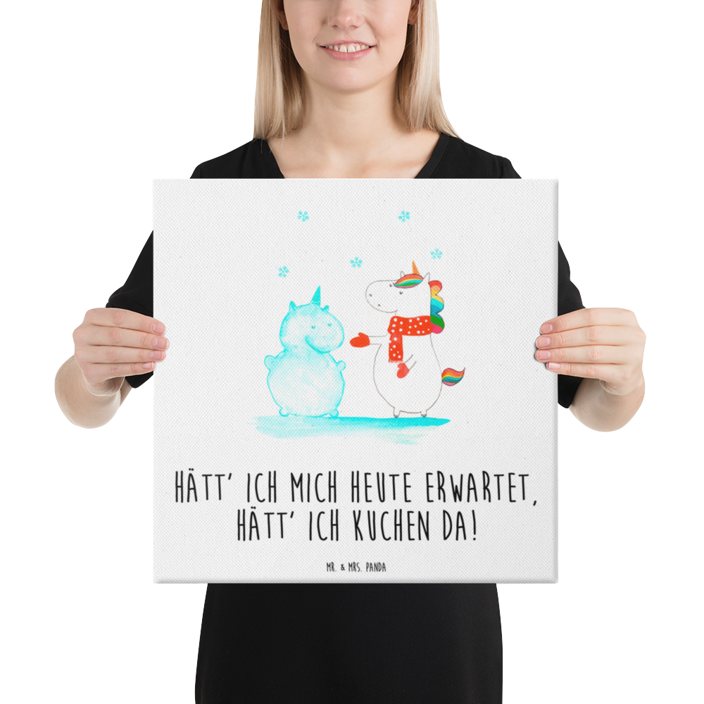 Leinwand Bild Einhorn Schneemann Leinwand, Bild, Kunstdruck, Wanddeko, Dekoration, Einhorn, Einhörner, Einhorn Deko, Pegasus, Unicorn, Schneemann, Winter, Schnee, Kuchen, Weihnachten, kalt, Mütze, Handschuhe, X-Mas