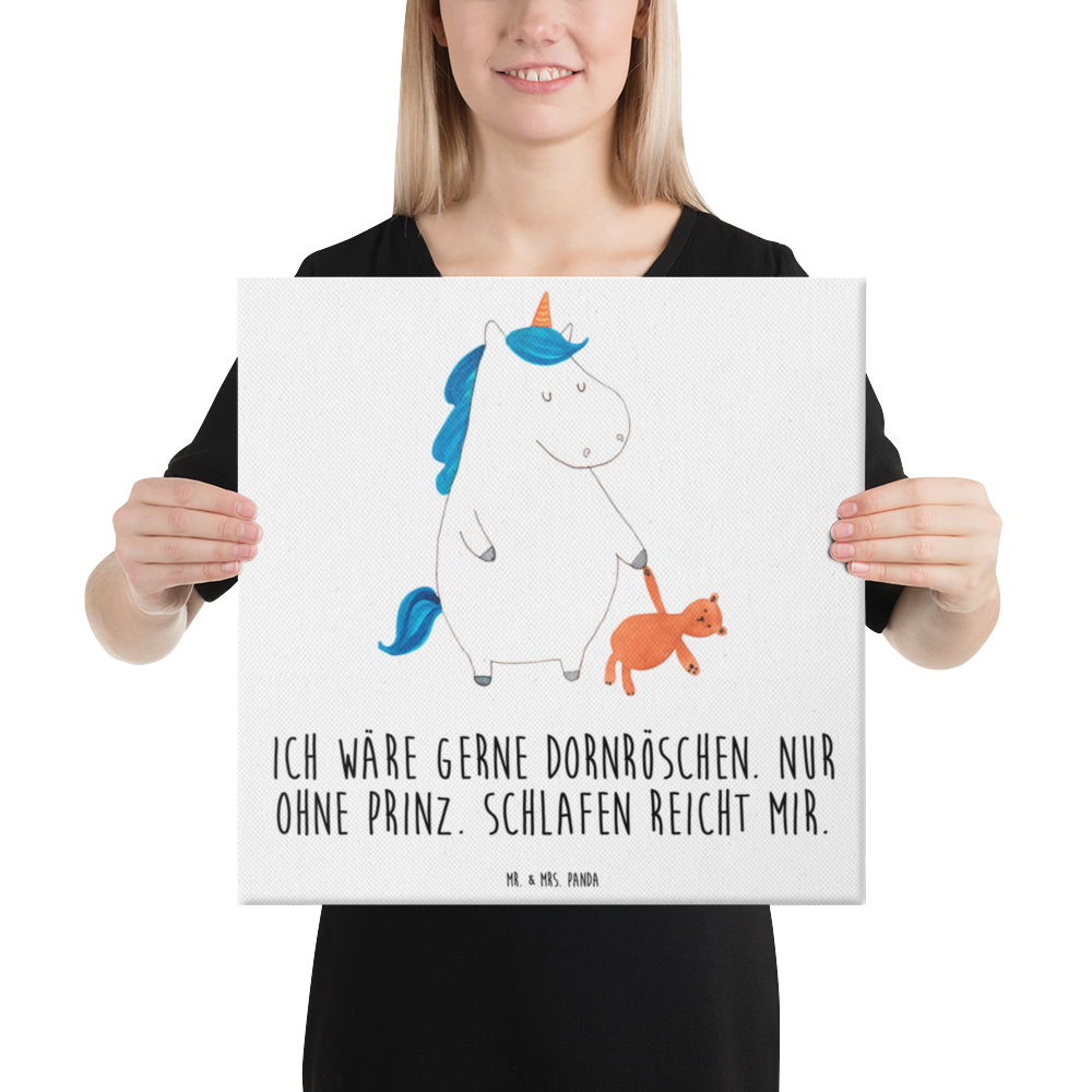 Leinwand Bild Einhorn Teddy Leinwand, Bild, Kunstdruck, Wanddeko, Dekoration, Einhorn, Einhörner, Einhorn Deko, Pegasus, Unicorn, schlafen, gute Nacht, Single, Bett, Träumen, Freundin, Singleleben