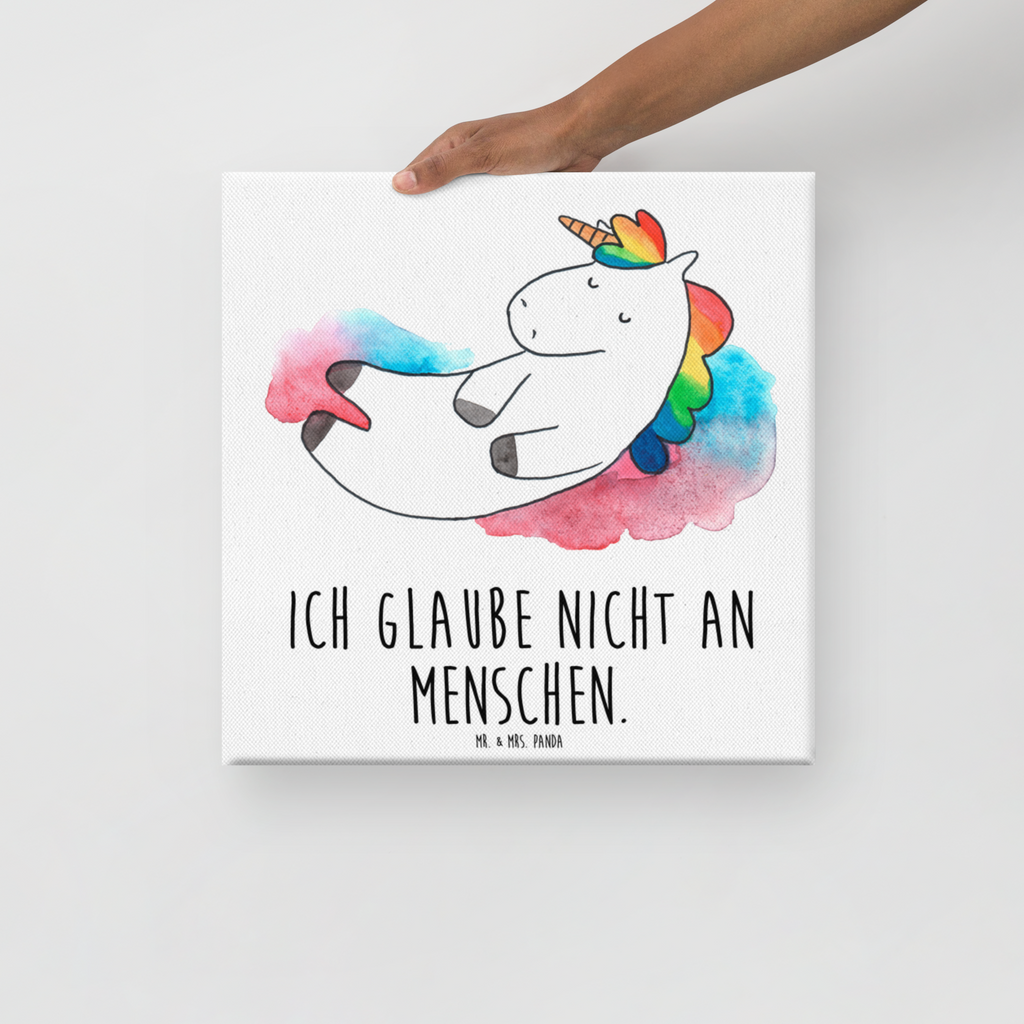 Leinwand Bild Einhorn Wolke 7 Leinwand, Bild, Kunstdruck, Wanddeko, Dekoration, Einhorn, Einhörner, Einhorn Deko, Pegasus, Unicorn, verliebt, Menschen, witzig, lustig, Geschenk, Glaube, Realität, Lächeln
