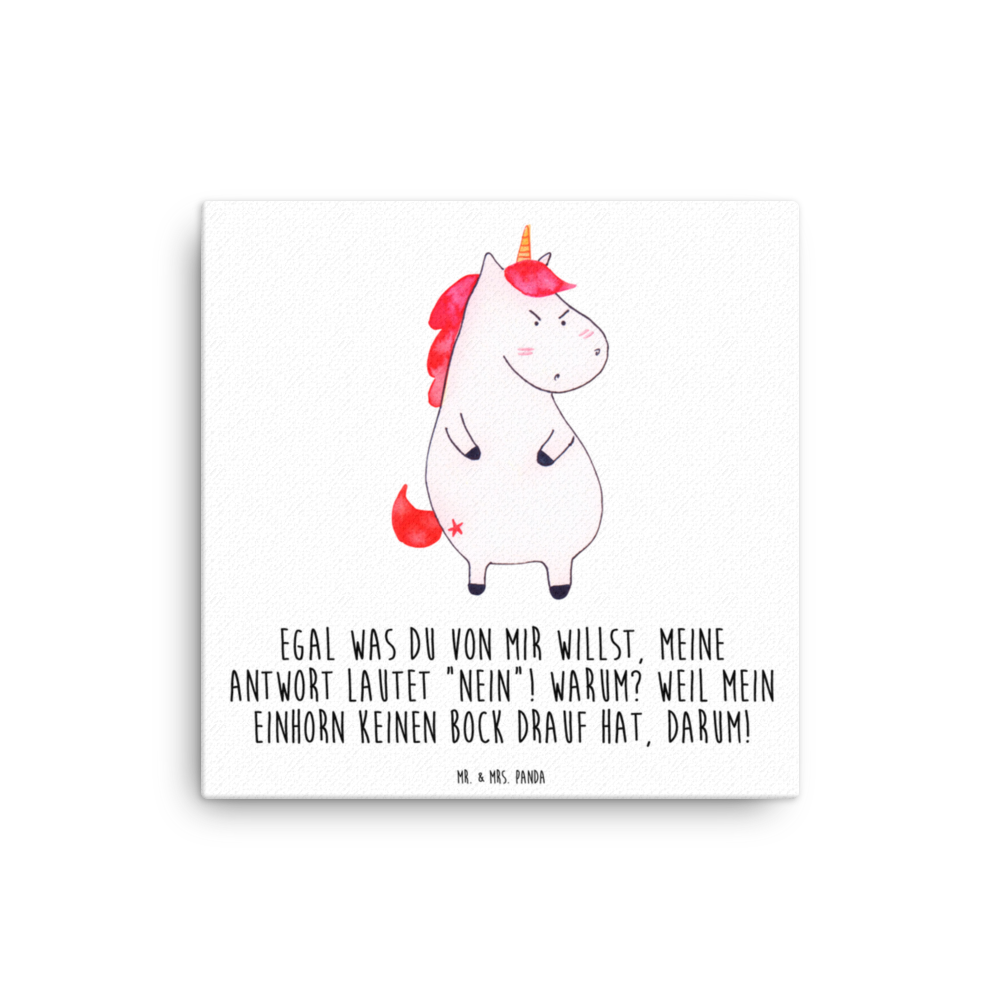 Leinwand Bild Einhorn wütend Leinwand, Bild, Kunstdruck, Wanddeko, Dekoration, Einhorn, Einhörner, Einhorn Deko, Pegasus, Unicorn, Realität, Ansage, lustlos, nein, Büro, Arbeit, wütend, dumme Fragen, lustig, Spaß, Geschenk