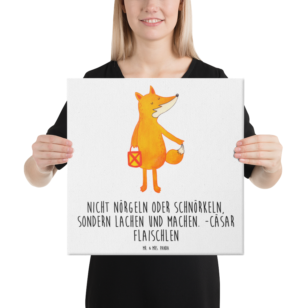 Leinwand Bild Fuchs Laterne Leinwand, Bild, Kunstdruck, Wanddeko, Dekoration, Fuchs, Füchse, Spruch trösten, Liebeskummer Spruch, Laterne, Sankt Martin, Laternenumzug, Aufmuntern, Cäsar Otto Hugo Flaischlen