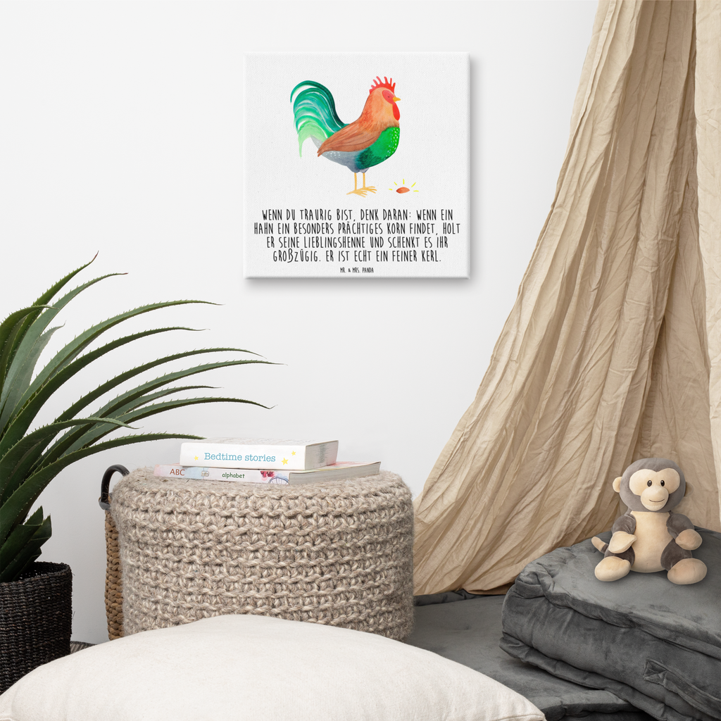Leinwand Bild Hahn mit Korn Leinwand, Bild, Kunstdruck, Wanddeko, Dekoration, Bauernhof, Hoftiere, Landwirt, Landwirtin, Hahn, Korn, Henne, Eier, Natur