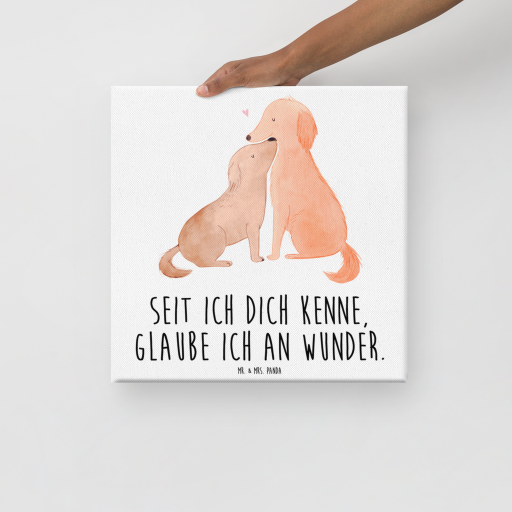 Leinwand Bild Hunde Liebe Leinwand, Bild, Kunstdruck, Wanddeko, Dekoration, Hund, Hundemotiv, Haustier, Hunderasse, Tierliebhaber, Hundebesitzer, Sprüche, Liebe, Hund. Hunde, Kuss, Vertrauen, Kuscheln, Herz