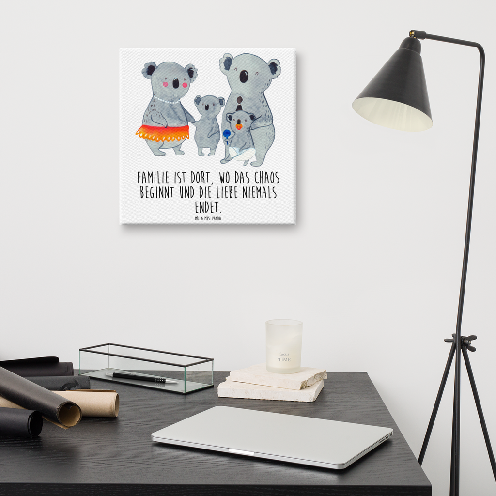Leinwand Bild Koala Familie Leinwand, Bild, Kunstdruck, Wanddeko, Dekoration, Familie, Vatertag, Muttertag, Bruder, Schwester, Mama, Papa, Oma, Opa, Koala, Koalas, Family, Kinder, Geschwister, Familienleben