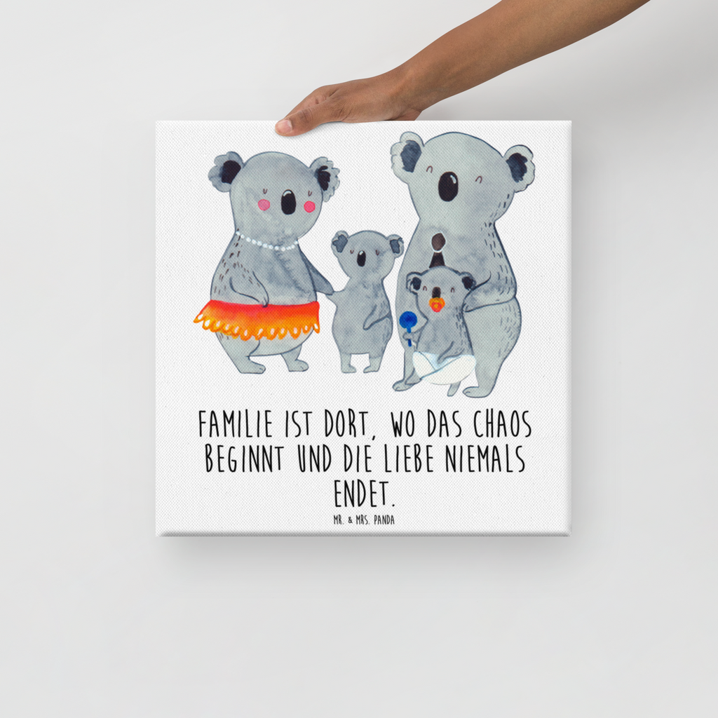 Leinwand Bild Koala Familie Leinwand, Bild, Kunstdruck, Wanddeko, Dekoration, Familie, Vatertag, Muttertag, Bruder, Schwester, Mama, Papa, Oma, Opa, Koala, Koalas, Family, Kinder, Geschwister, Familienleben
