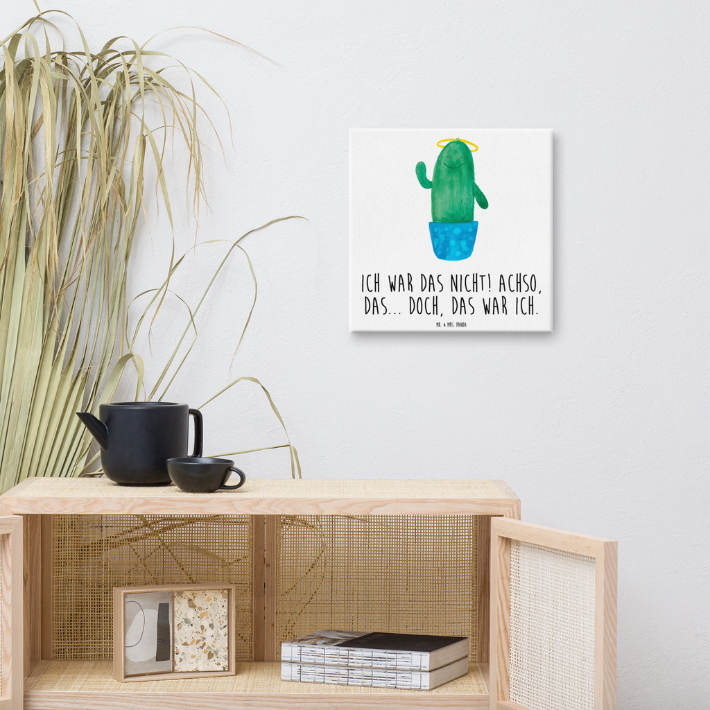 Leinwand Bild Kaktus Heilig Leinwand, Bild, Kunstdruck, Wanddeko, Dekoration, Kaktus, Kakteen, frech, lustig, Kind, Eltern, Familie, Bruder, Schwester, Schwestern, Freundin, Heiligenschein