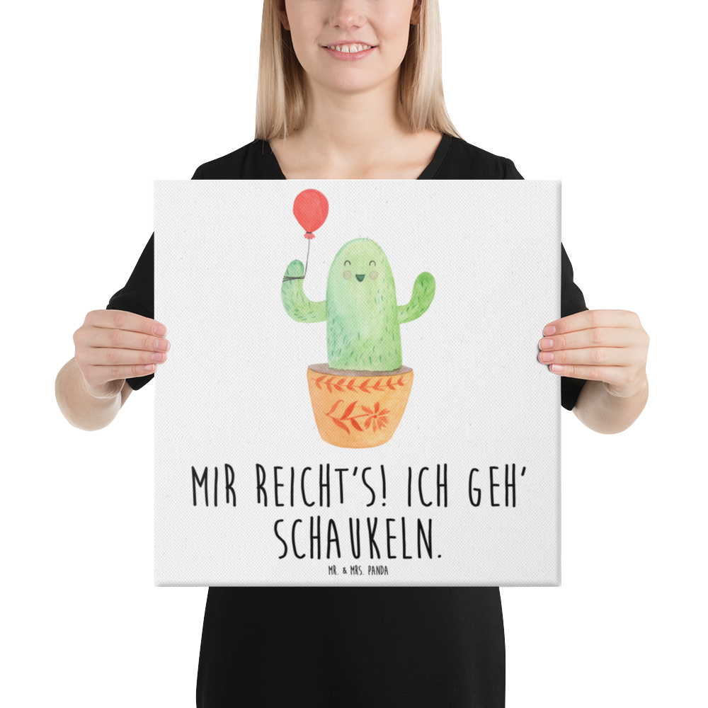 Leinwand Bild Kaktus Luftballon Leinwand, Bild, Kunstdruck, Wanddeko, Dekoration, Kaktus, Kakteen, Luftballon, Neustart, Freude, Büro, Stress, Büroalltag, Freundin, Freund, Ausbildung, Prüfung