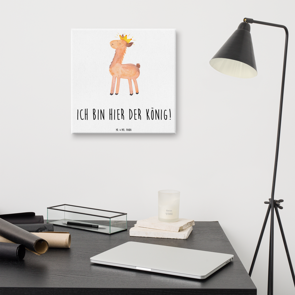 Leinwand Bild Lama König Leinwand, Bild, Kunstdruck, Wanddeko, Dekoration, Lama, Alpaka, Lamas, König, Königin, Freundin, Mama, Papa, Büro Kollege, Kollegin, Chef, Vorgesetzter, Abi, Abitur