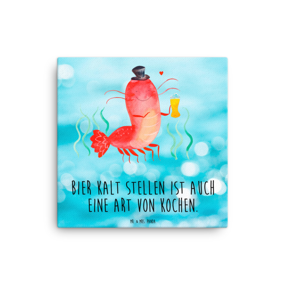 Leinwand Bild Hummer mit Weizen