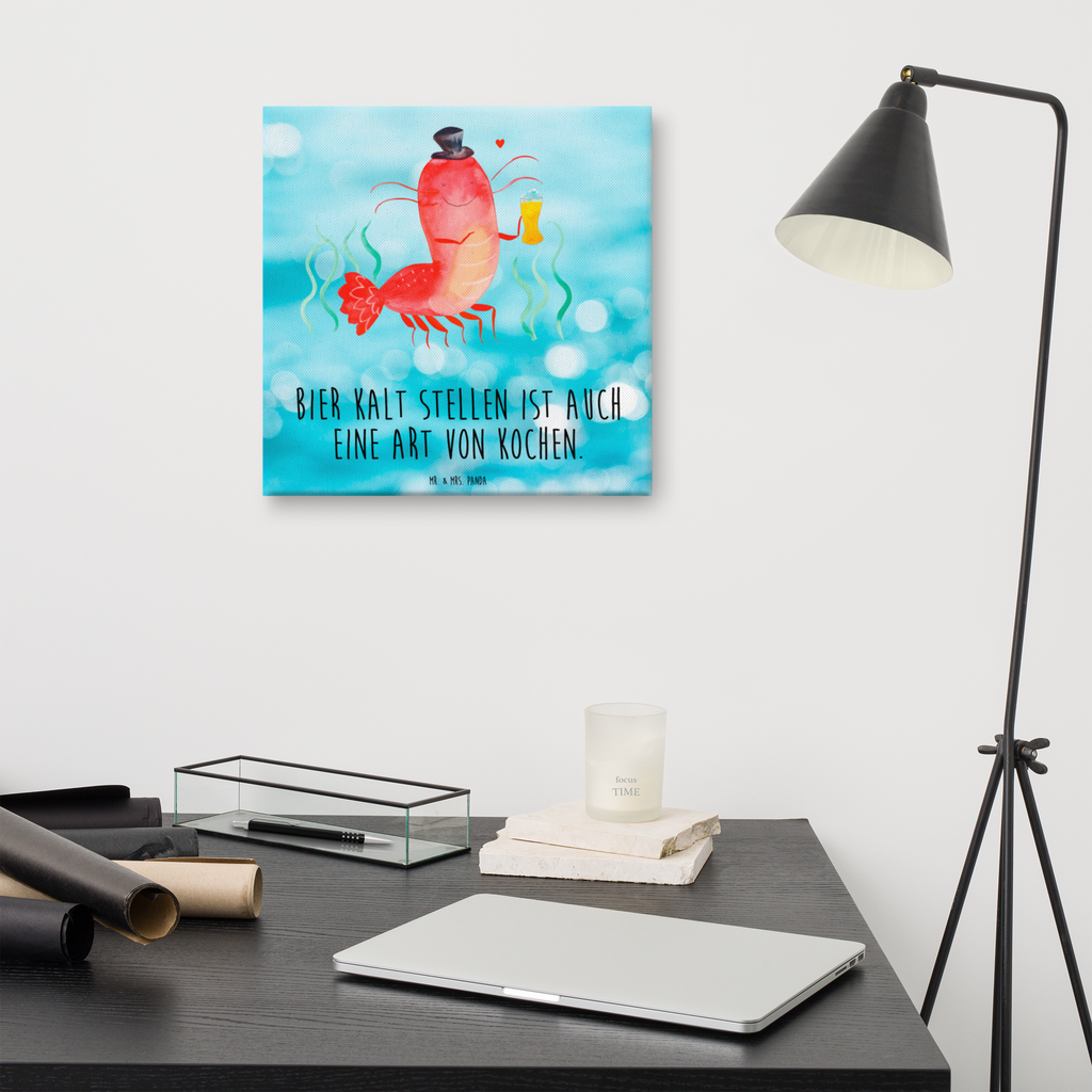 Leinwand Bild Hummer mit Weizen