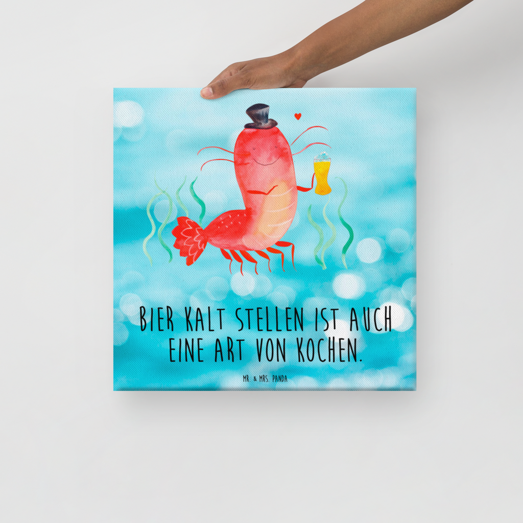 Leinwand Bild Hummer mit Weizen