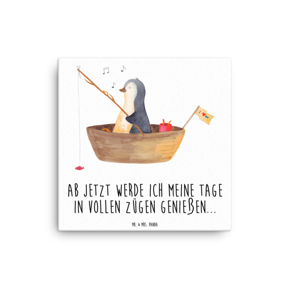Leinwand Bild Pinguin Angelboot Leinwand, Bild, Kunstdruck, Wanddeko, Dekoration, Pinguin, Pinguine, Angeln, Boot, Angelboot, Lebenslust, Leben, genießen, Motivation, Neustart, Neuanfang, Trennung, Scheidung, Geschenkidee Liebeskummer