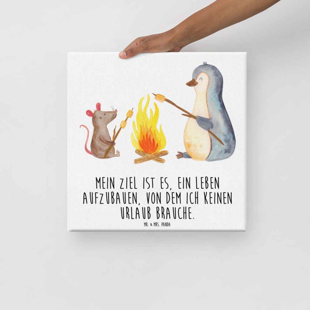 Leinwand Bild Pinguin Lagerfeuer Leinwand, Bild, Kunstdruck, Wanddeko, Dekoration, Pinguin, Maus, Pinguine, Lagerfeuer, Leben, Arbeit, Job, Motivation, Büro, Büroalltag, Lebensspruch, Lebensmotivation, Neustart, Liebe, grillen, Feuer, Marshmallows