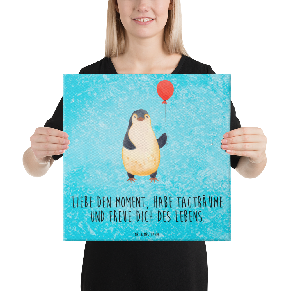Leinwand Bild Pinguin Luftballon Leinwand, Bild, Kunstdruck, Wanddeko, Dekoration, Pinguin, Pinguine, Luftballon, Tagträume, Lebenslust, Geschenk Freundin, Geschenkidee, beste Freundin, Motivation, Neustart, neues Leben, Liebe, Glück