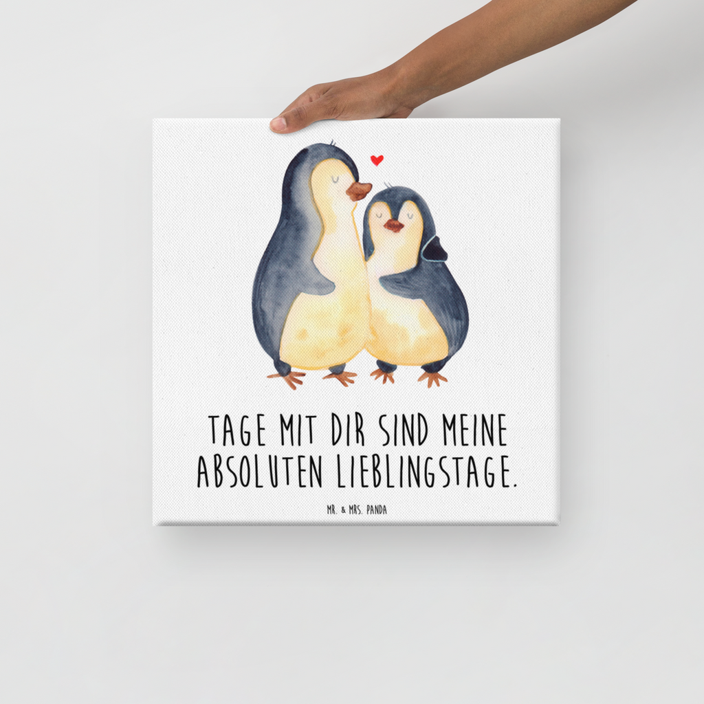 Leinwand Bild Pinguin umarmend Leinwand, Bild, Kunstdruck, Wanddeko, Dekoration, Pinguin, Liebe, Liebespaar, Liebesbeweis, Liebesgeschenk, Verlobung, Jahrestag, Hochzeitstag, Hochzeit, Hochzeitsgeschenk