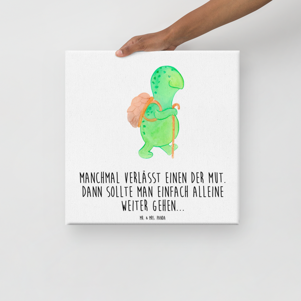 Leinwand Bild Schildkröte Wanderer Leinwand, Bild, Kunstdruck, Wanddeko, Dekoration, Schildkröte, Schildkröten, Motivation, Motivationsspruch, Motivationssprüche, Neuanfang