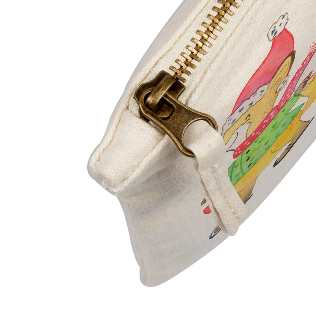 Schminktasche Fuchs  Schlittschuhe Winter, Weihnachten, Weihnachtsmann, Heiligabend, Weihnachtstage, Weihnachtsbaum, Tannenbaum, Weihnachtsgeschenk, Weihnachtszeit Schminktasche, Kosmetiktasche, Kosmetikbeutel, Stiftemäppchen, Etui, Federmappe, Makeup, XXL, Schminketui, Kosmetiketui, Schlamperetui  Winter, Weihnachten, Weihnachtsdeko, Nikolaus, Advent, Heiligabend, Wintermotiv