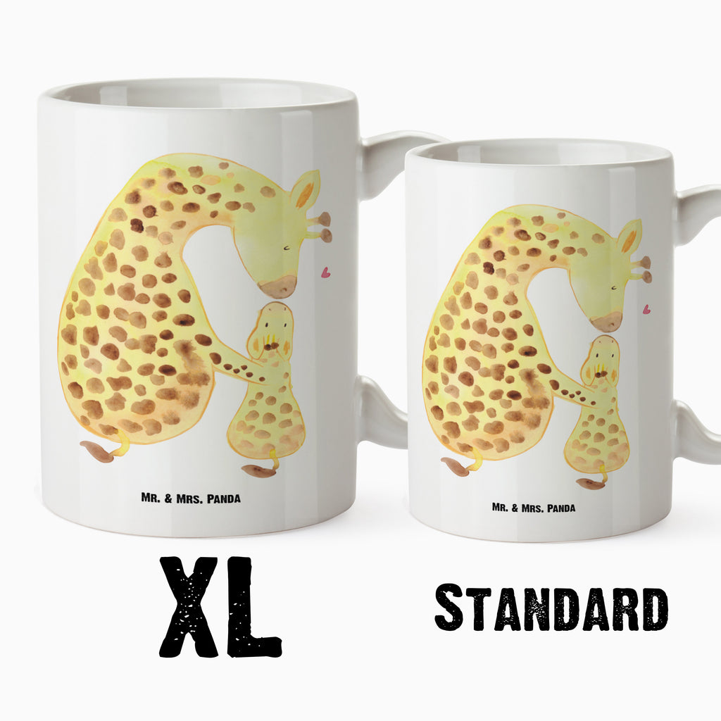 XL Tasse Giraffe mit Kind XL Tasse, Große Tasse, Grosse Kaffeetasse, XL Becher, XL Teetasse, spülmaschinenfest, Jumbo Tasse, Groß, Afrika, Wildtiere, Giraffe, Kind, Mutter, Mama, Tochter, Sohn, Lieblingsmensch