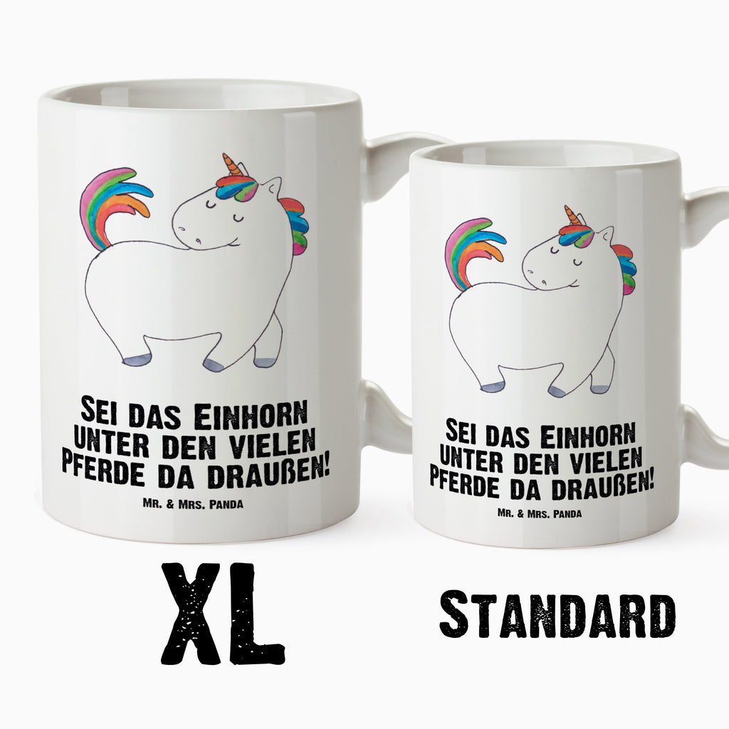 XL Tasse Einhorn stolzierend XL Tasse, Große Tasse, Grosse Kaffeetasse, XL Becher, XL Teetasse, spülmaschinenfest, Jumbo Tasse, Groß, Einhorn, Einhörner, Einhorn Deko, Pegasus, Unicorn, stolz, anders, bunt, Pferd, Reiter, Reiten, Freundin, Geschenk