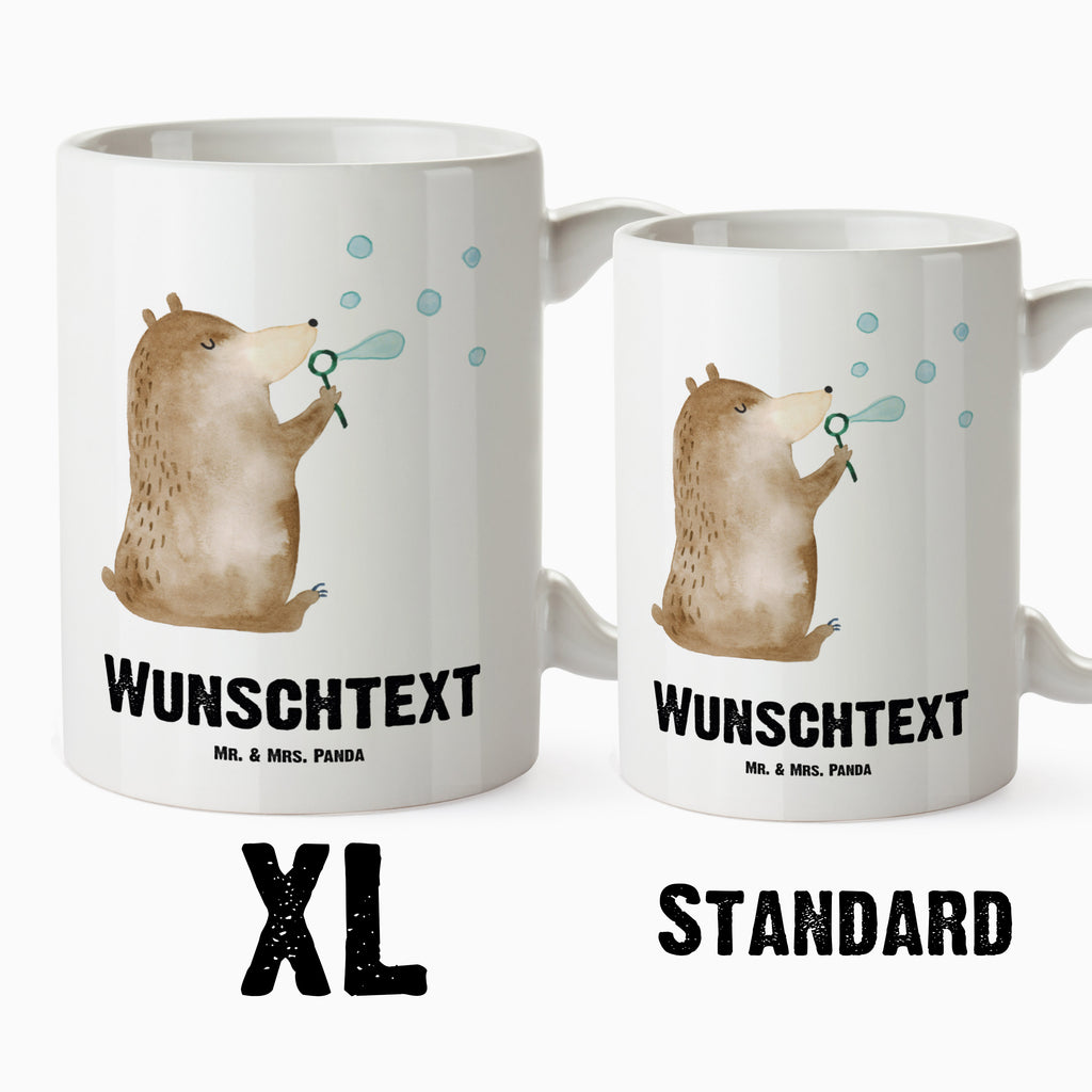 Personalisierte XL Tasse Bär Seifenblasen Personalisierte XL Tasse, Personalisierte Große Tasse, Personalisierte Grosse Kaffeetasse, PErsonalisierter XL Becher, XL Teetasse mit Namen, XL  Becher mit Namen, spülmaschinenfest, Jumbo Tasse, Groß, Personalisiert, XL Tasse mit Namen, XL Namenstasse, Jumbo Namenstasse, Bär, Teddy, Teddybär, Seifenblasen Bär Lustig Sein Glücklich Traurig Happy