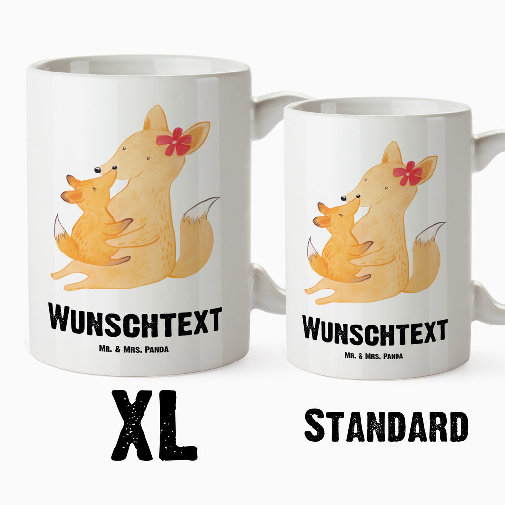 Personalisierte XL Tasse Fuchs Mama & Kind Personalisierte XL Tasse, Personalisierte Große Tasse, Personalisierte Grosse Kaffeetasse, PErsonalisierter XL Becher, XL Teetasse mit Namen, XL  Becher mit Namen, spülmaschinenfest, Jumbo Tasse, Groß, Personalisiert, XL Tasse mit Namen, XL Namenstasse, Jumbo Namenstasse, Familie, Vatertag, Muttertag, Bruder, Schwester, Mama, Papa, Oma, Opa, Mutter, Tochter, Lieblingstochter, Beste Tochter, Geschenk