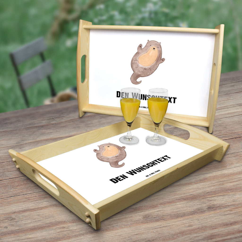 Personalisiertes Serviertablett Otter Umarmen Personalisiertes Serviertablett, Personalisiertes Tablett, Personalisiertes Holztablett, Personalisiertes Küchentablett, Personalisiertes Dekotablett, Personalisiertes Frühstückstablett, Serviertablett mit Namen, Tablett mit Namen, Otter, Fischotter, Seeotter, Otter Seeotter See Otter