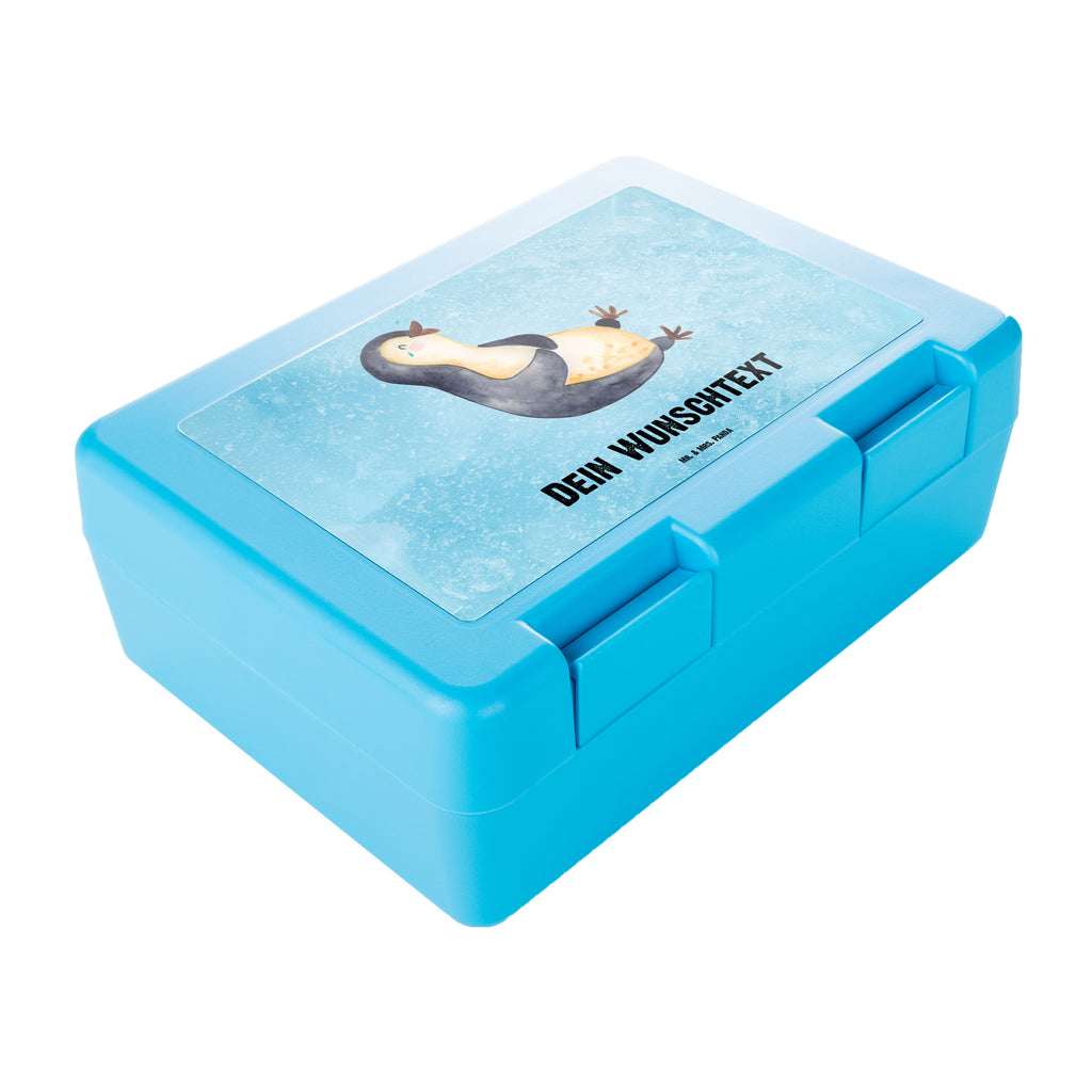 Personalisierte Brotdose Pinguin lachend Brotdose personalisiert, Brotbox, Snackbox, Lunch box, Butterbrotdose, Brotzeitbox, Pinguin, Pinguine, lustiger Spruch, Optimismus, Fröhlich, Lachen, Humor, Fröhlichkeit