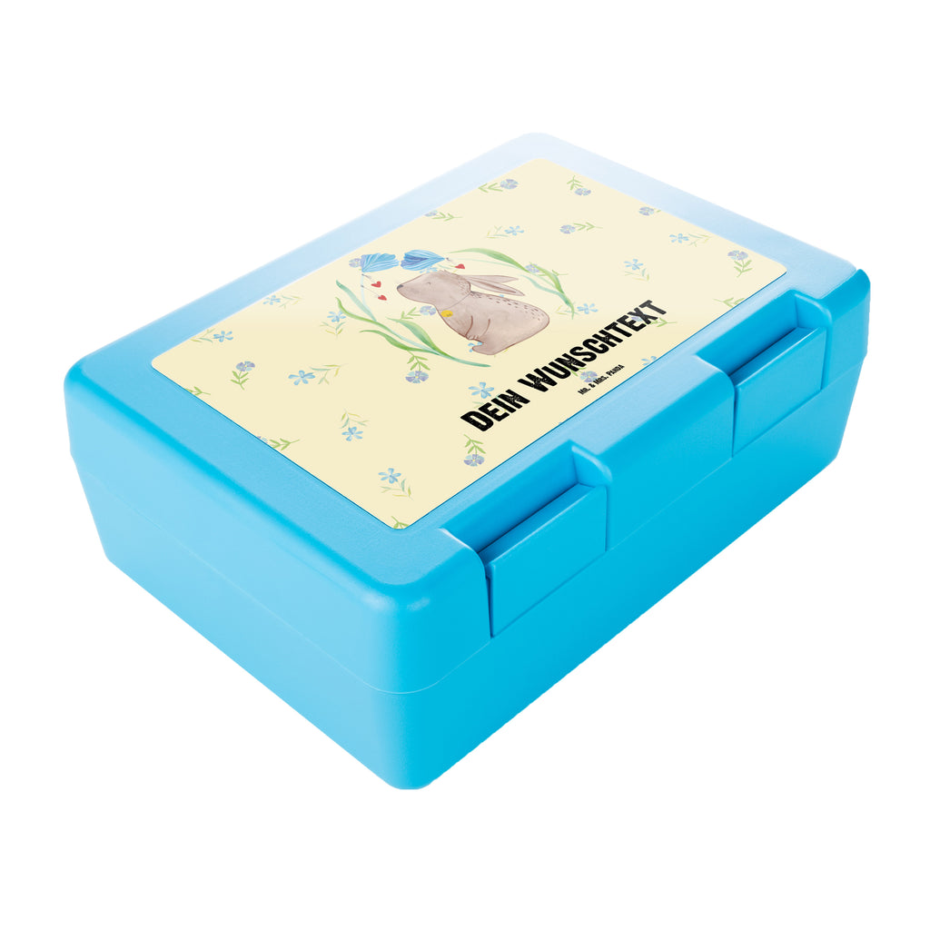 Personalisierte Brotdose Hase Blume Brotdose personalisiert, Brotbox, Snackbox, Lunch box, Butterbrotdose, Brotzeitbox, Ostern, Osterhase, Ostergeschenke, Osternest, Osterdeko, Geschenk zu Ostern, Hase, Kaninchen, Kind, Taufe, Taufgeschenk, Geburt, Schwangerschaft, erstes Kind, Kindergeburtstag, Geburtstag, Hoffnung, Träume