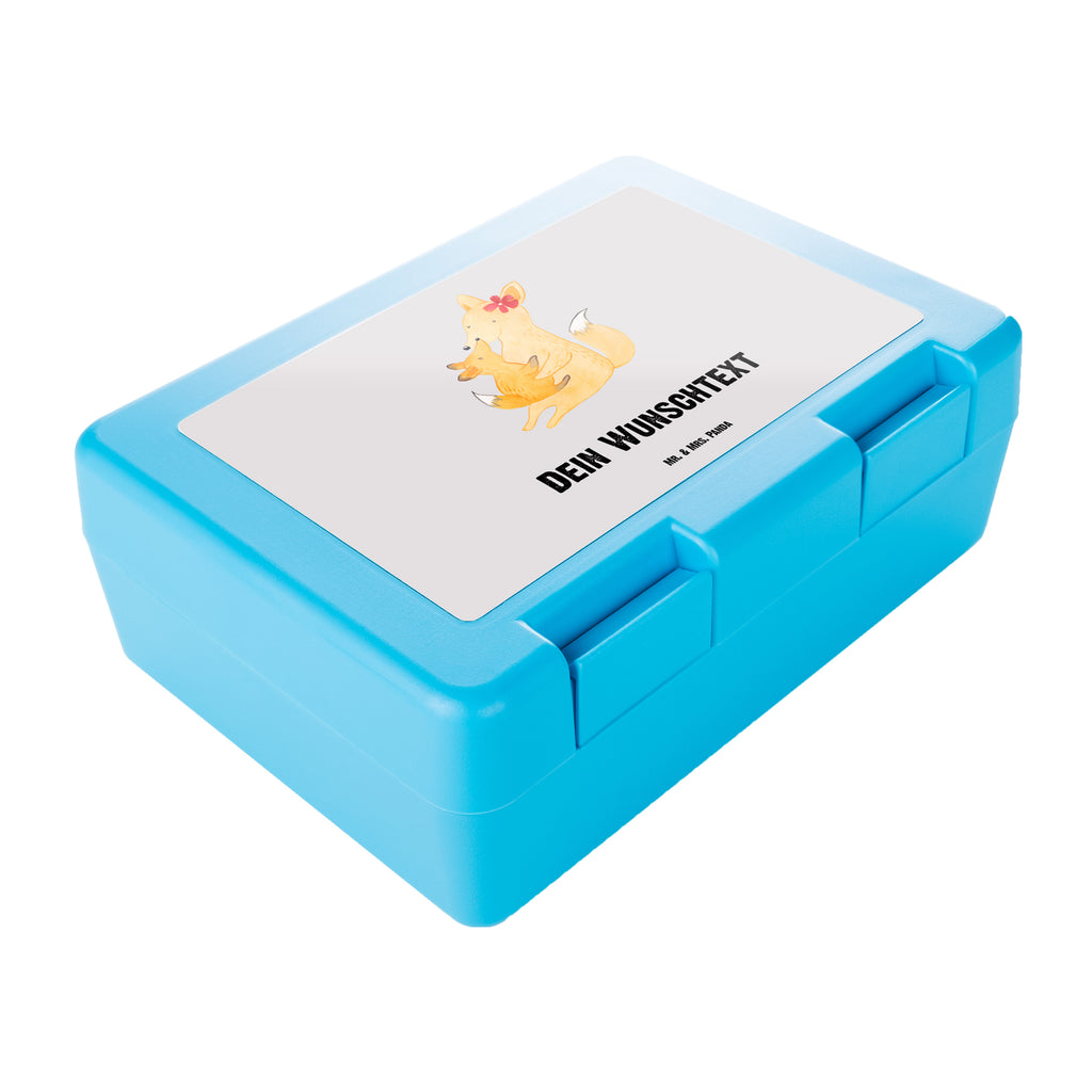 Personalisierte Brotdose Fuchs Mama & Kind Brotdose personalisiert, Brotbox, Snackbox, Lunch box, Butterbrotdose, Brotzeitbox, Familie, Vatertag, Muttertag, Bruder, Schwester, Mama, Papa, Oma, Opa, Mutter, Tochter, Lieblingstochter, Beste Tochter, Geschenk
