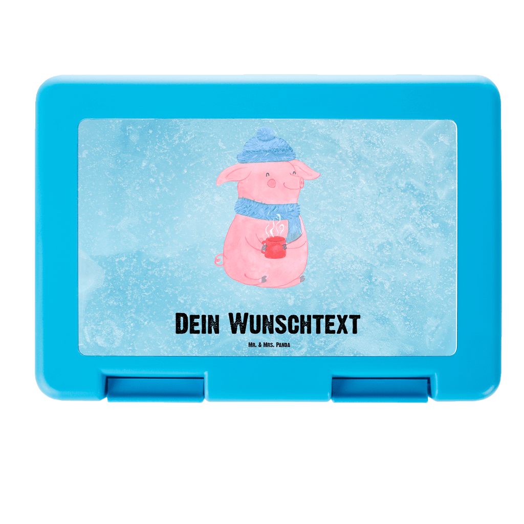 Personalisierte Brotdose Lallelndes Glühschwein Brotdose personalisiert, Brotbox, Snackbox, Lunch box, Butterbrotdose, Brotzeitbox, Winter, Weihnachten, Weihnachtsdeko, Nikolaus, Advent, Heiligabend, Wintermotiv, Glühwein, Betrunken, Weihnachtsmarkt, Spruch