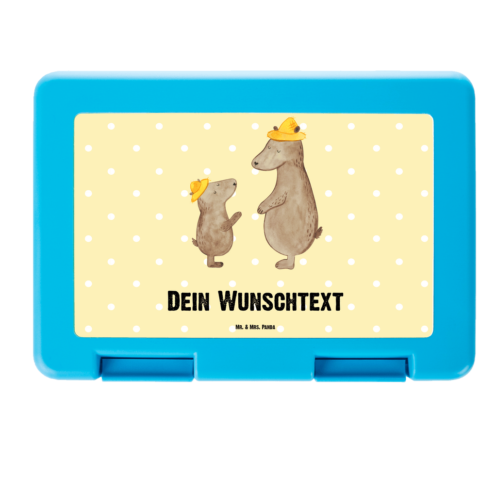 Personalisierte Brotdose Bären mit Hut Brotdose personalisiert, Brotbox, Snackbox, Lunch box, Butterbrotdose, Brotzeitbox, Familie, Vatertag, Muttertag, Bruder, Schwester, Mama, Papa, Oma, Opa, Bär, Bären, Vater, Papi, Paps, Dad, Daddy, Lieblingsmensch, Sohn, Söhne, Kind, Kinder, Vater-Sohn, Family, Vorbild
