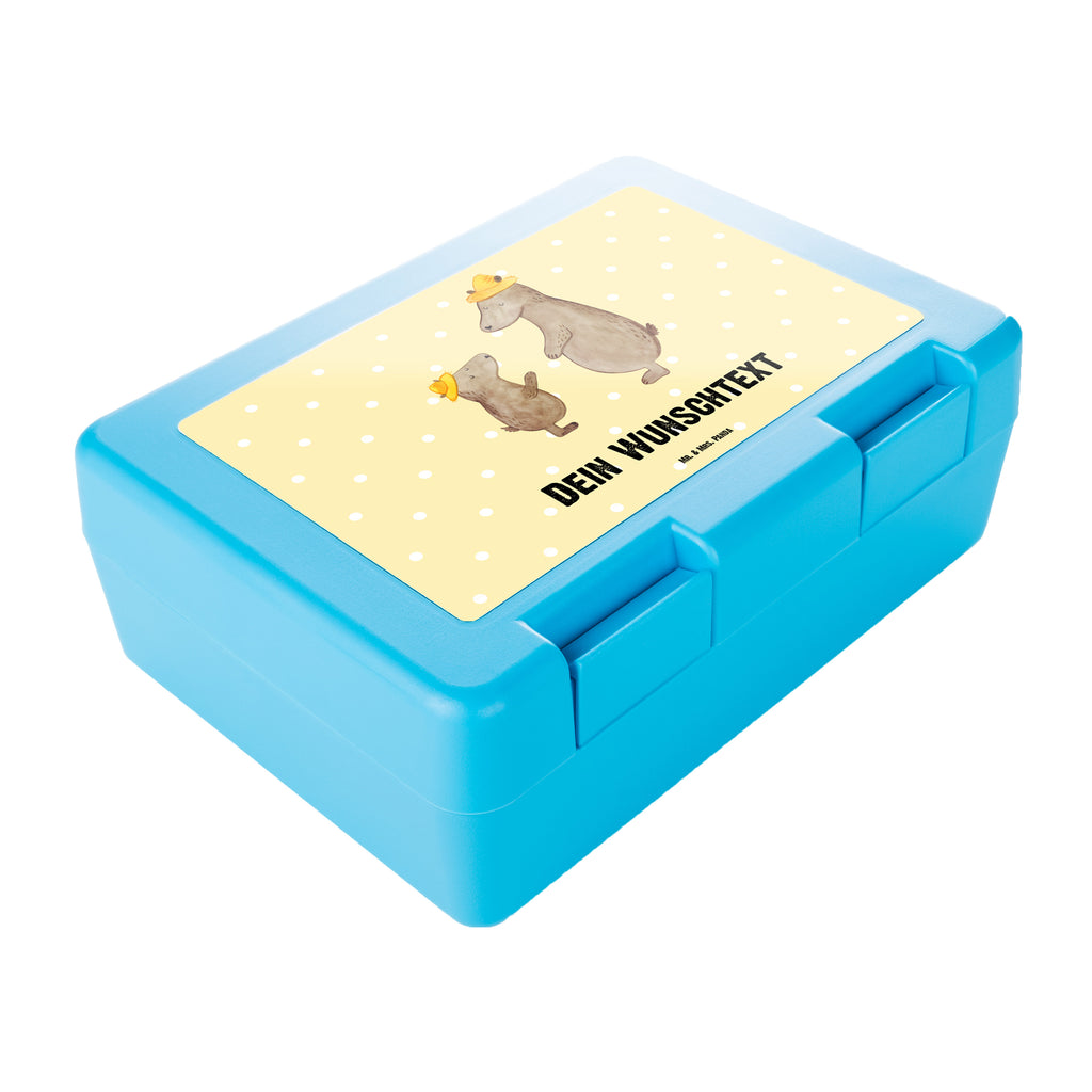 Personalisierte Brotdose Bären mit Hut Brotdose personalisiert, Brotbox, Snackbox, Lunch box, Butterbrotdose, Brotzeitbox, Familie, Vatertag, Muttertag, Bruder, Schwester, Mama, Papa, Oma, Opa, Bär, Bären, Vater, Papi, Paps, Dad, Daddy, Lieblingsmensch, Sohn, Söhne, Kind, Kinder, Vater-Sohn, Family, Vorbild