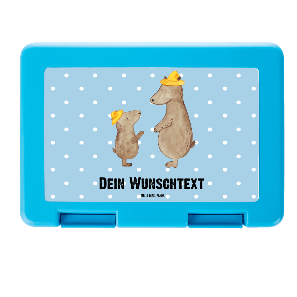 Personalisierte Brotdose Bären mit Hut Brotdose personalisiert, Brotbox, Snackbox, Lunch box, Butterbrotdose, Brotzeitbox, Familie, Vatertag, Muttertag, Bruder, Schwester, Mama, Papa, Oma, Opa, Bär, Bären, Vater, Papi, Paps, Dad, Daddy, Lieblingsmensch, Sohn, Söhne, Kind, Kinder, Vater-Sohn, Family, Vorbild