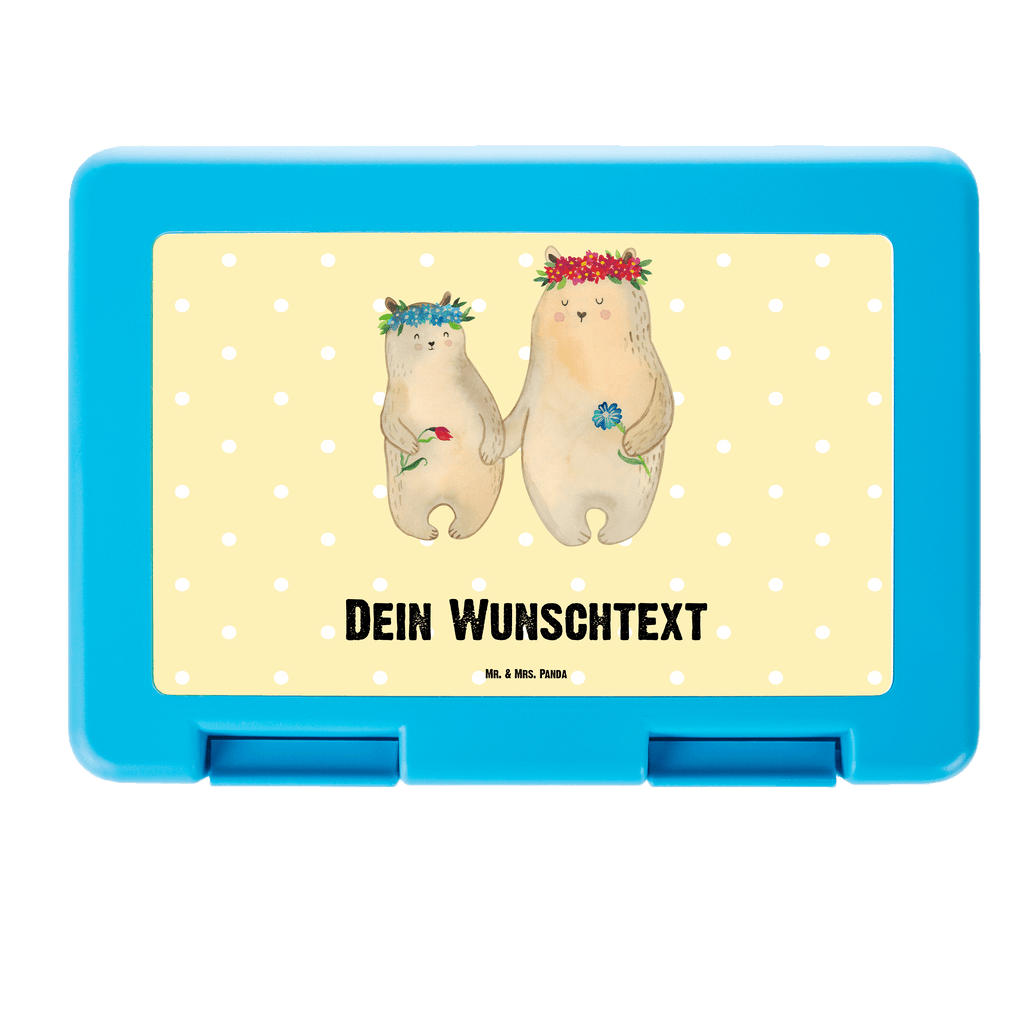 Personalisierte Brotdose Bären mit Blumenkranz Brotdose personalisiert, Brotbox, Snackbox, Lunch box, Butterbrotdose, Brotzeitbox, Familie, Vatertag, Muttertag, Bruder, Schwester, Mama, Papa, Oma, Opa, Bär, Bären, Mutter, Mutti, Mami, Lieblingsmensch, Lieblingsmama, beste Mutter, weltbeste Mama, Geschenk Mama. Muttertag, Tochter, Kind, Kinder, Töchter, Family, Vorbild